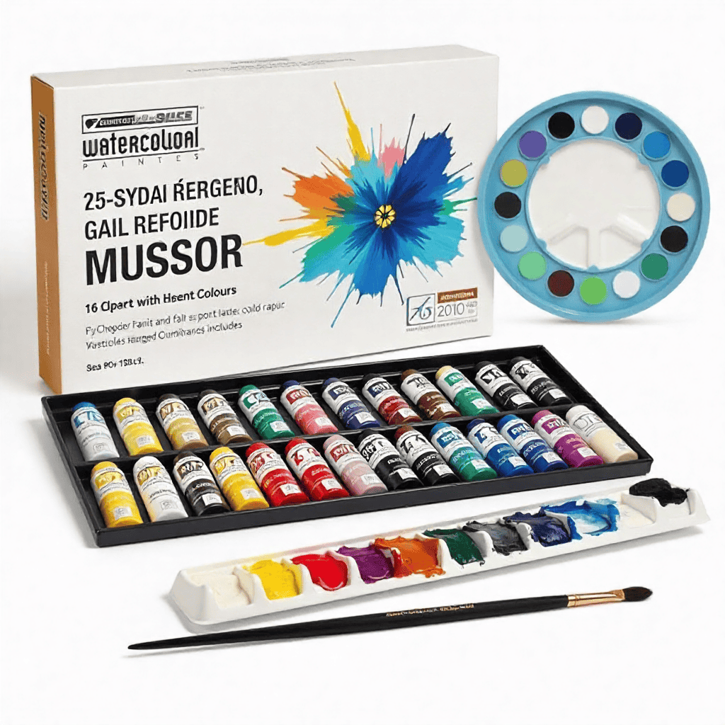 Professional Watercolour Paint Set with 36 Vibrant Colours